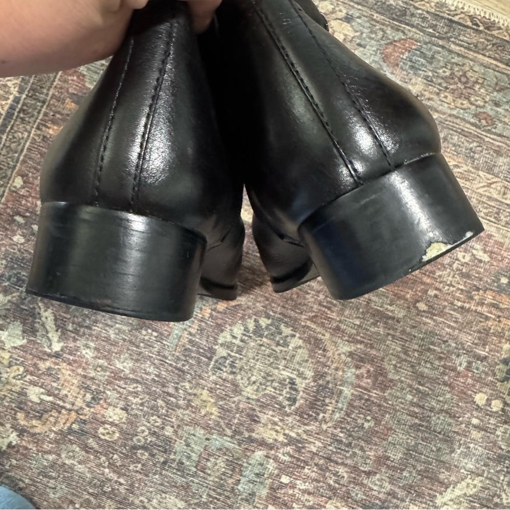 Tory Burch Kiernan Riding Tall Equestrian Classic Boots Black Leather 10.5 - Picture 11 of 16